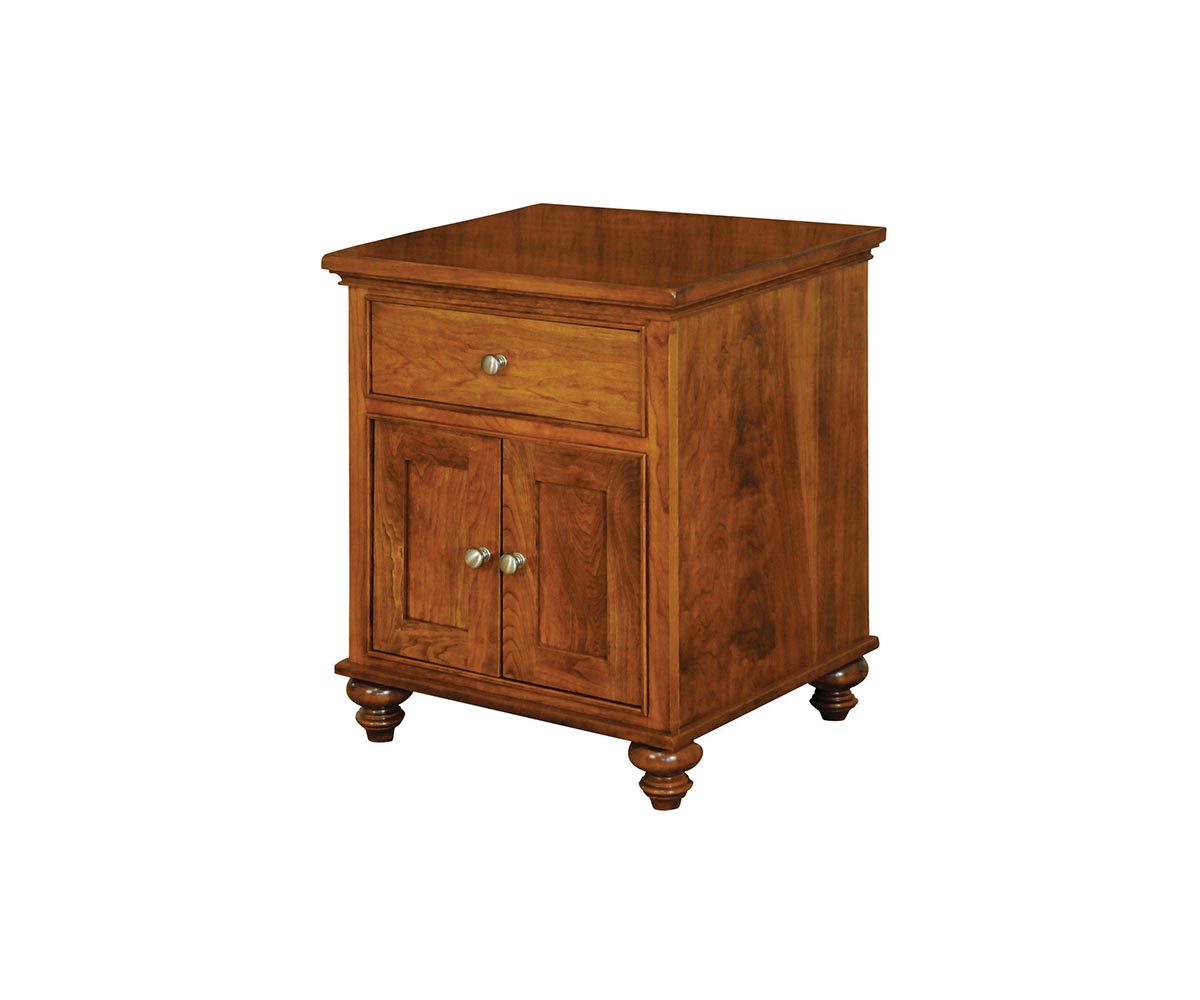 Duchess One Drawer Two Door Nightstand Amish Mercantile