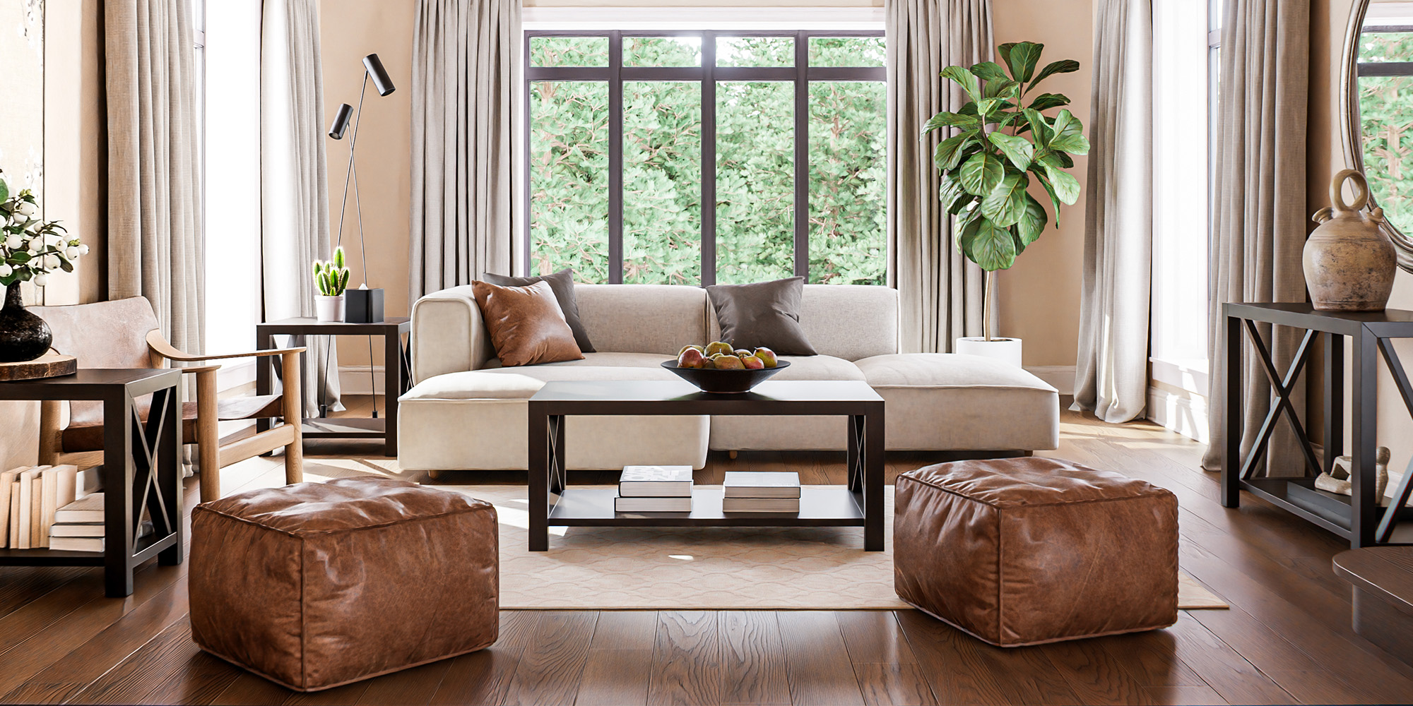 Hardwood Living Room Collection