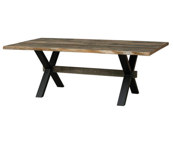 Live Edge Rough Sawn Table With El Dorado Base