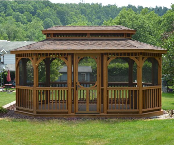 Wood Oblong Gazebo