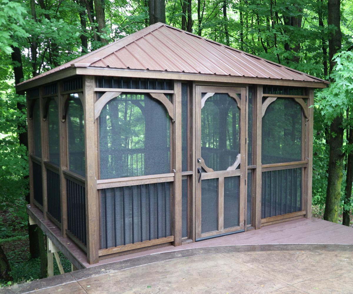 Wood Rectangular Gazebo - Image 5