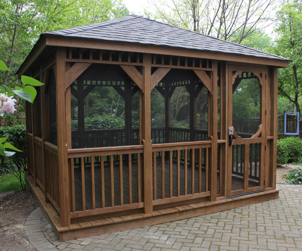 Wood Rectangular Gazebo - Image 3