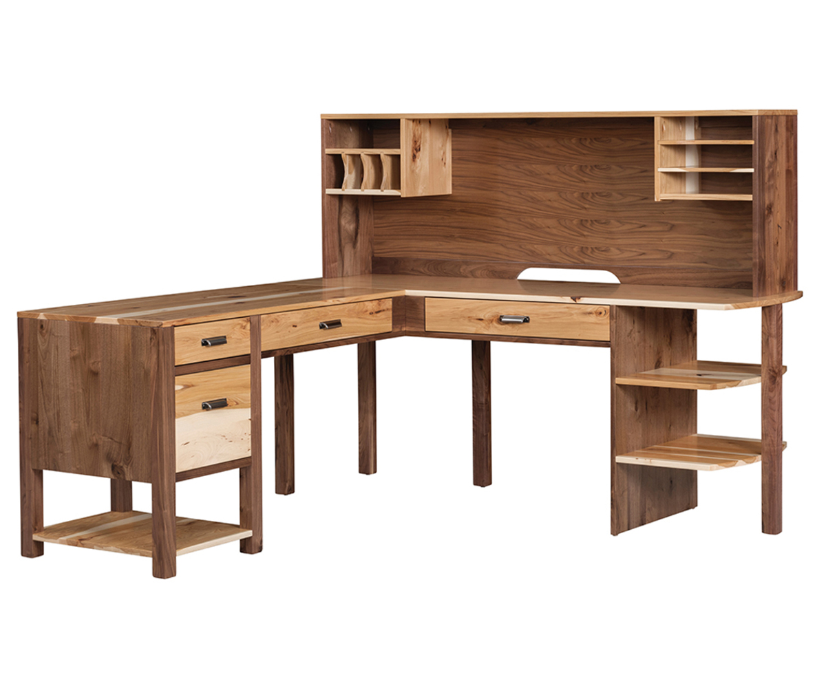 Wakefield L-Desk And Hutch