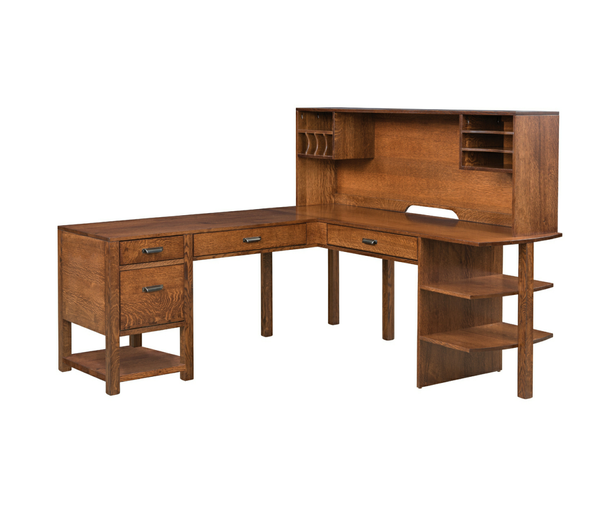 Wakefield L-Desk And Hutch - Image 4