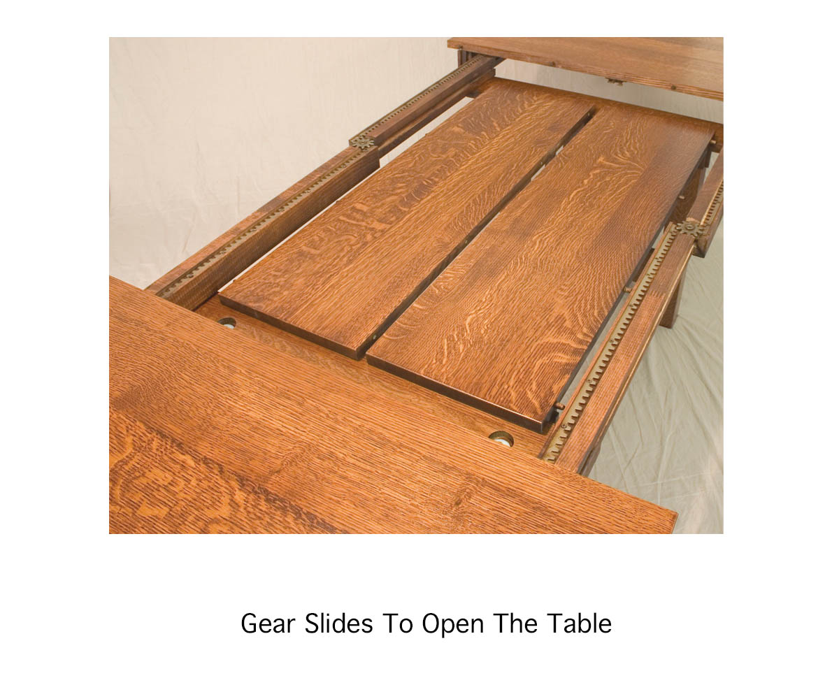 Arts & Crafts Trestle Table - Image 2
