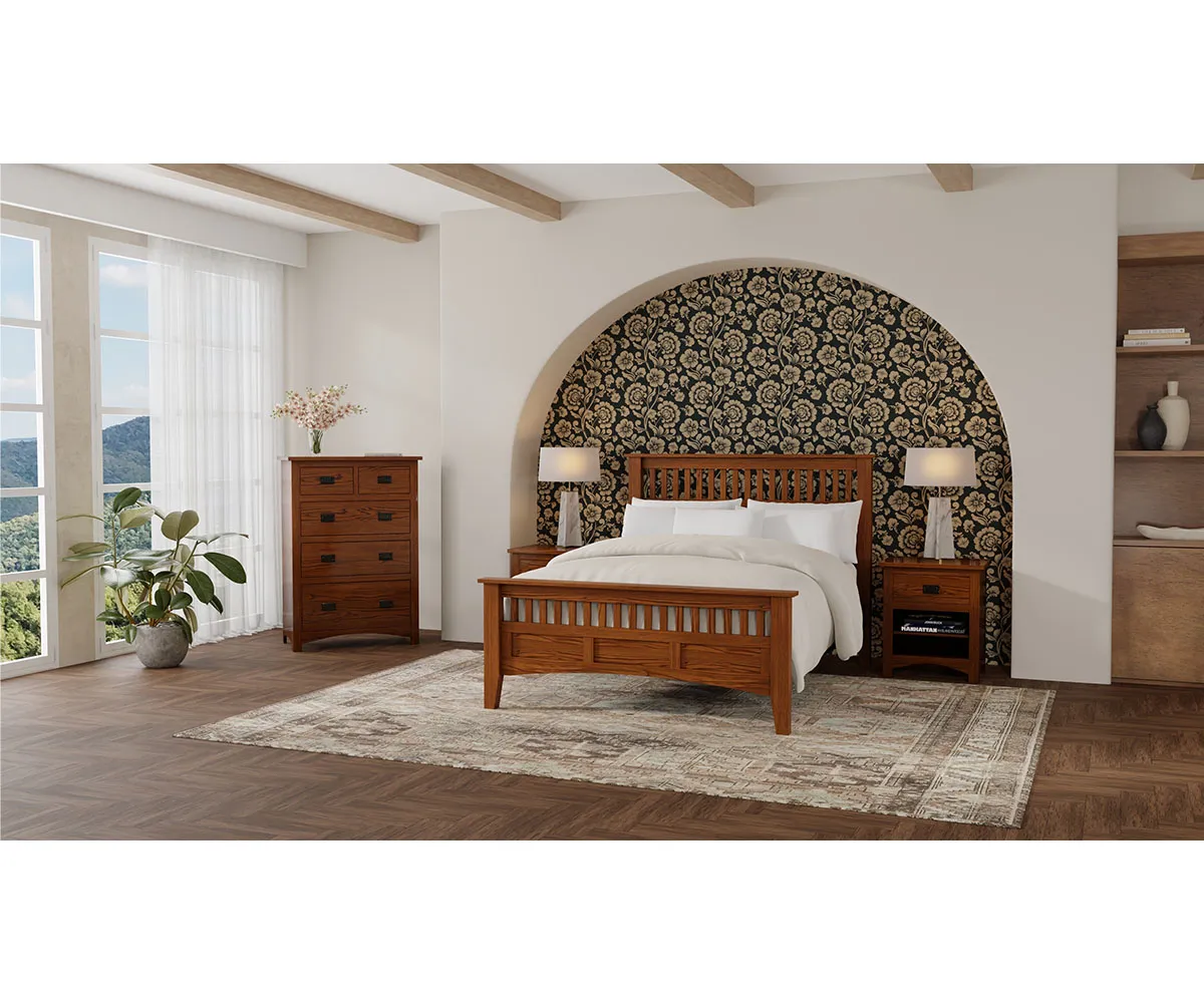Siesta Mission 3 Drawer Nightstand - Image 2