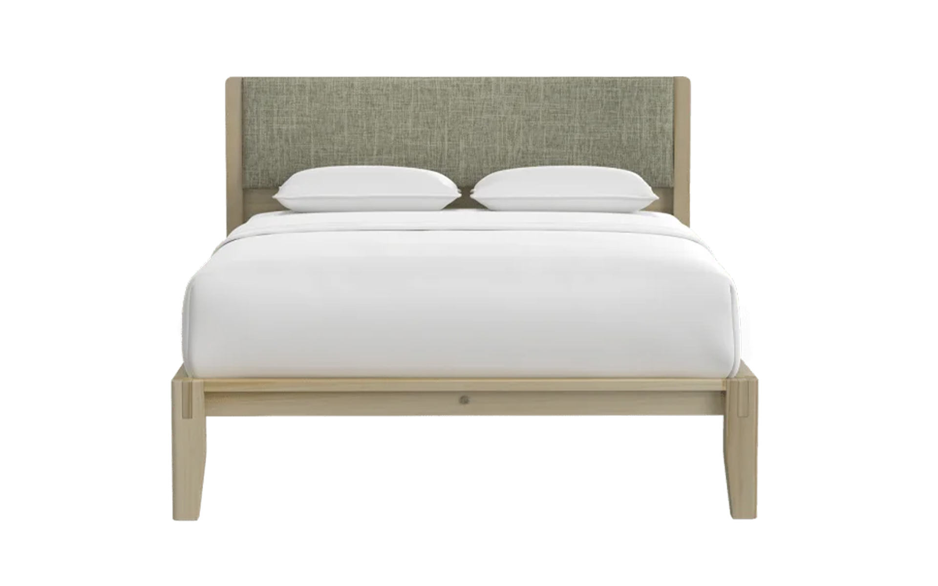 Holin Bed with Sage Grey Fabric headboard accessory