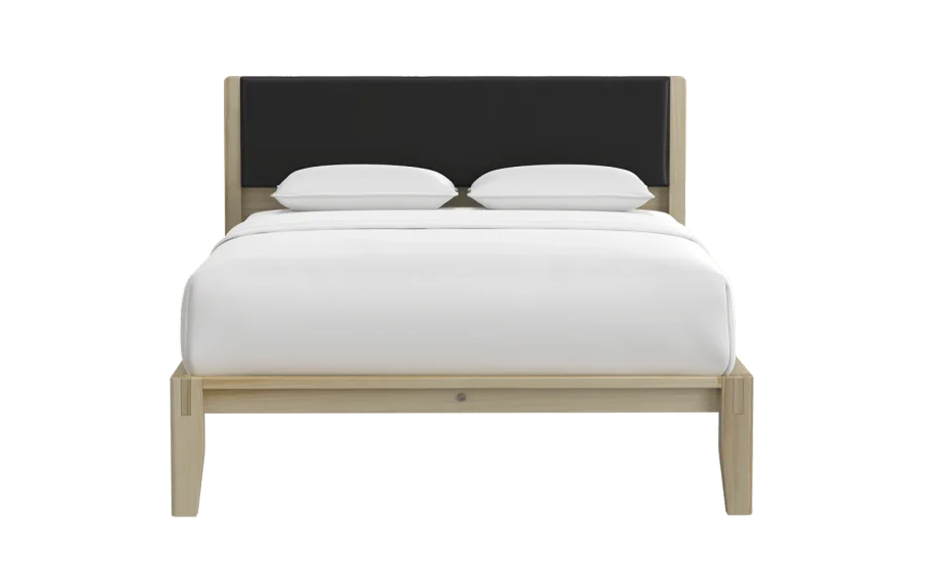 Holin Bed with Onyx Leather headboard accessory